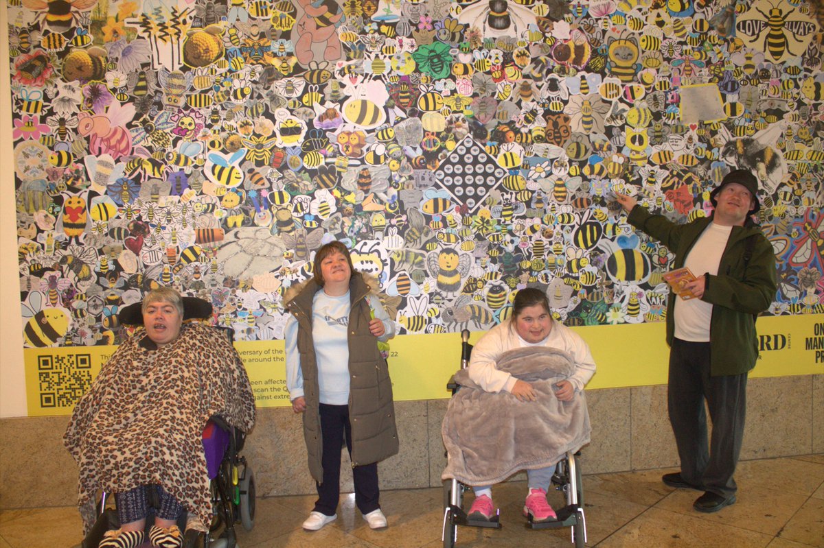 Supportability (@supportability9) on Twitter photo Today, the people we support have been to the Trafford Centre to see their bee artwork on the memorial art piece for the <a href="/EilidhAdventure/">Lyric & Eilidh's Adventures ๐</a> #OneLoveManchester project ๐
A special morning for the people we support, and our thoughts are with all those affected by the attack which Today, the people we support have been to the Trafford Centre to see their bee artwork on the memorial art piece for the <a href="/EilidhAdventure/">Lyric & Eilidh's Adventures ๐</a> #OneLoveManchester project ๐
A special morning for the people we support, and our thoughts are with all those affected by the attack which