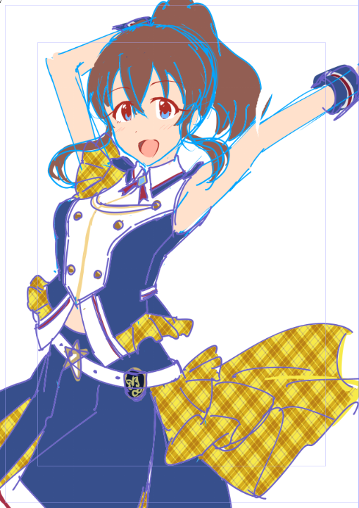 佐竹美奈子 「8周年衣装いいっすねぇヘソ!!! 」|わっつん@ISF10 H-44のイラスト