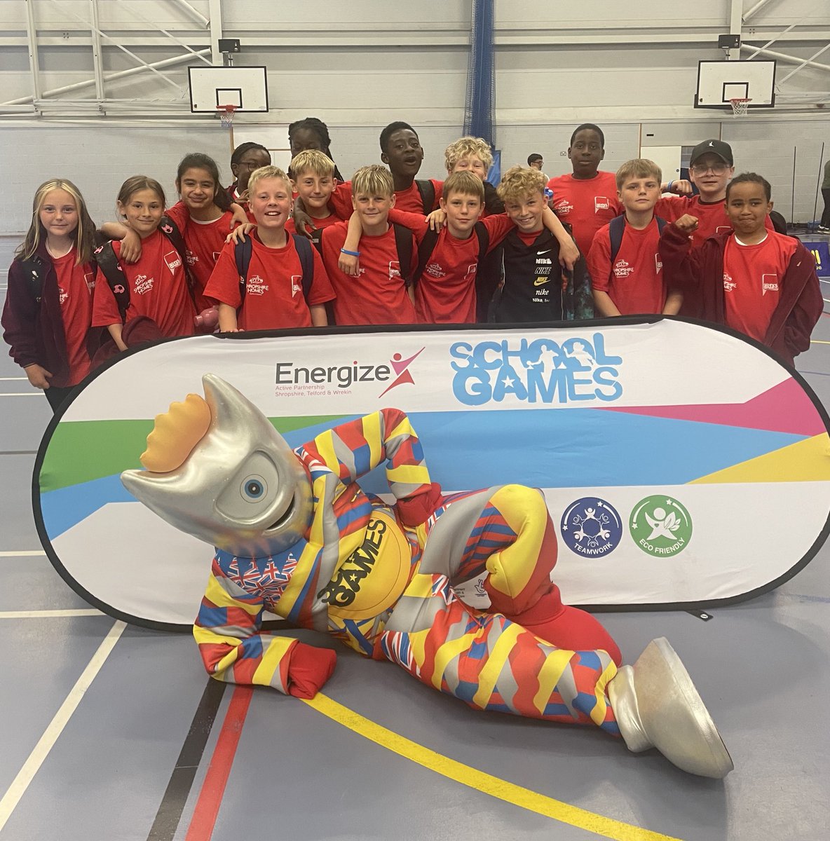 Team Old Park representing Telford &amp; Wrekin at the Shropshire County Finals School Games! 

We successfully qualified after winning the Telford &amp; Wrekin Athletic &amp; Netball competitions earlier on this year! 

Well done to all our pupils involved 🙌🏻