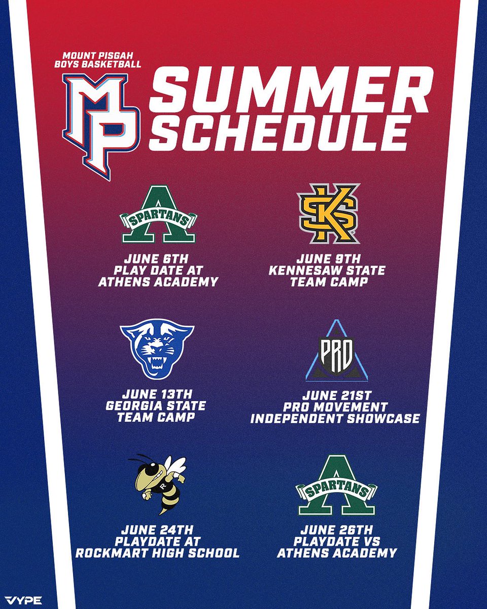 Last day of exams today means June basketball is on the way! Excited to compete next month. 🏀🔴🔵

#HumbleAndHungry
#WeArePisgah