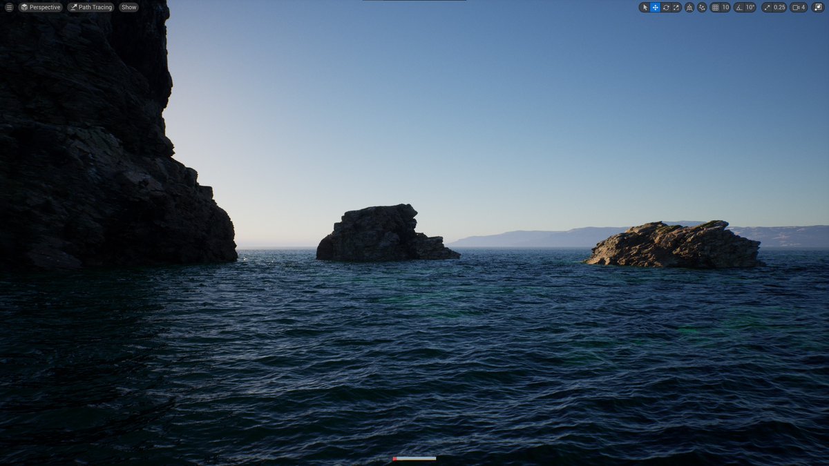 DF__Productions's tweet image. More Path Tracing tests with the Gen4 Ocean from Watelrine PRO in #UE5! Update 6.3 should hopefully be out by the end of the week 🥳
Find out more here:
fab.com/listings/0c1fc…
#UnrealEngine #realtimeVFX #gamedev