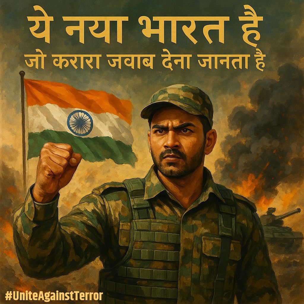 साढ़े तीन दशकों से आंतकवाद के पीड़ित भारत का प्रत्याक्रमण #OpearationSindoor है। हर भारतीय का संकल्प आतंकवाद का समूल नाश 
#UniteAgainstTerror
#vskmalwa
