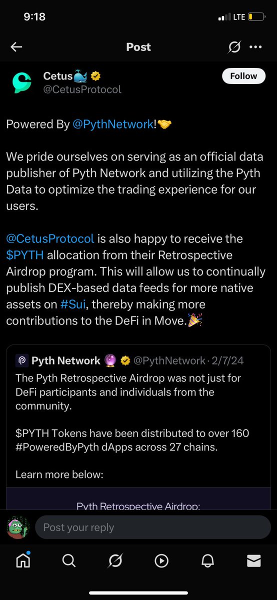 ARiHBARi's tweet photo. 🚨A STORY IN JUST 2 TWEETS: DEX ADOPTS $PYTH ORACLES. DEX ORACLES HAVE BUGS THAT CAUSE SECURITY BREACH🚨

MILLIONS DOWN THE DRAIN BECAUSE OF @PYTHNETWORK

DON’T CUT CORNERS

USE @CHAINLINK $LINK https://t.co/cQoxo9mUWQ