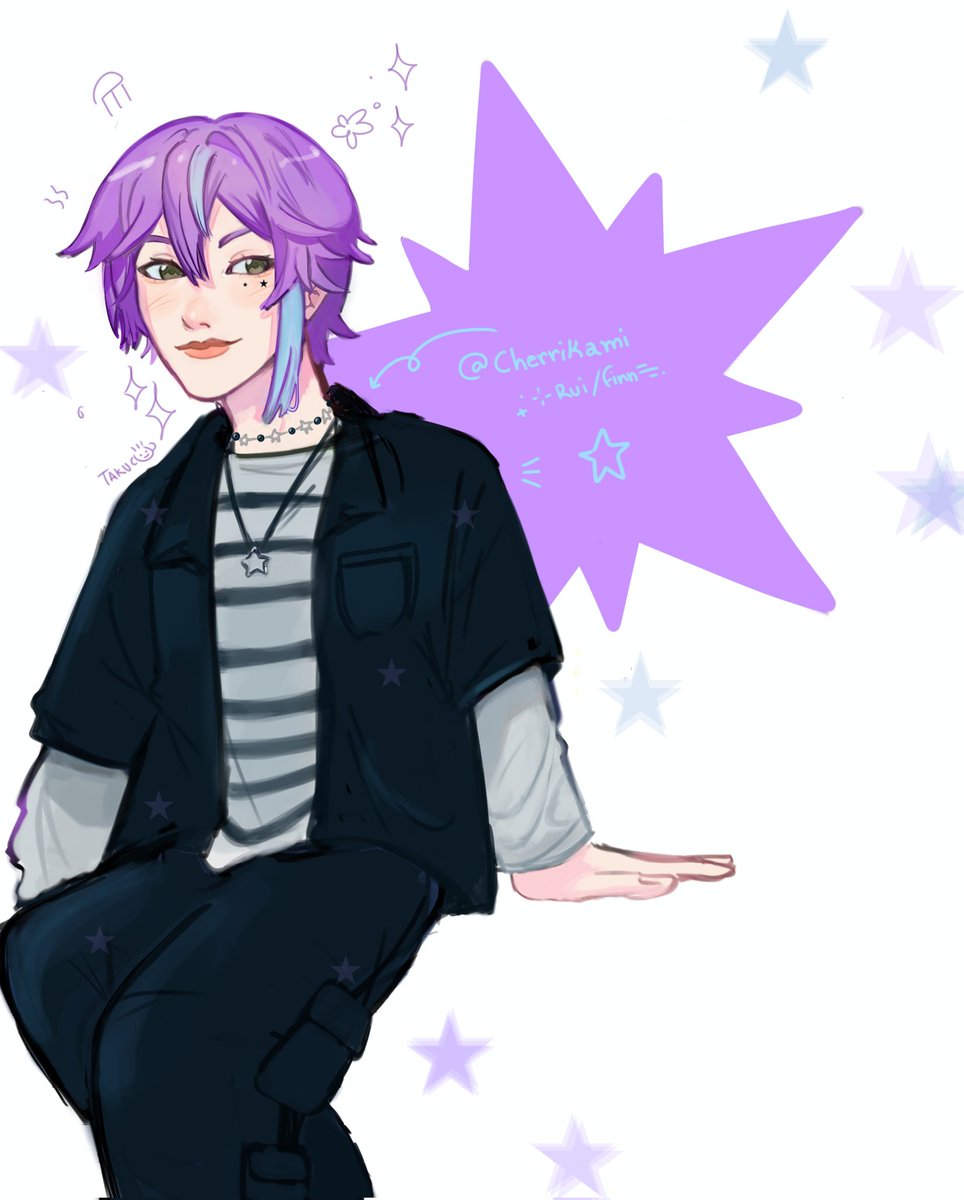 ruizksimiro's tweet image. A drawing I made recently, I wanted to upload it(โ .โ ย โ โโ ย โ แดโ ย โ โโ .โ )