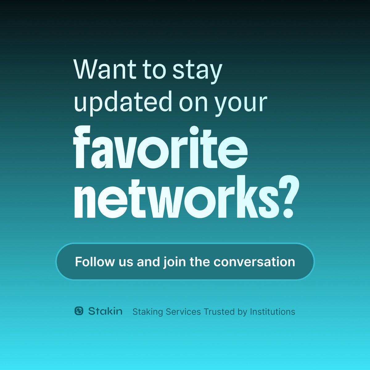 StakinOfficial's tweet photo. Stay on top of the latest from the networks you care about. ๐๐
We cover key updates from the PoS ecosystems we help secure: clear, consistent, and right when you need it.
Follow us for your weekly dose of #Staking, #PoS, and #BlockchainEcosystems insights! ๐