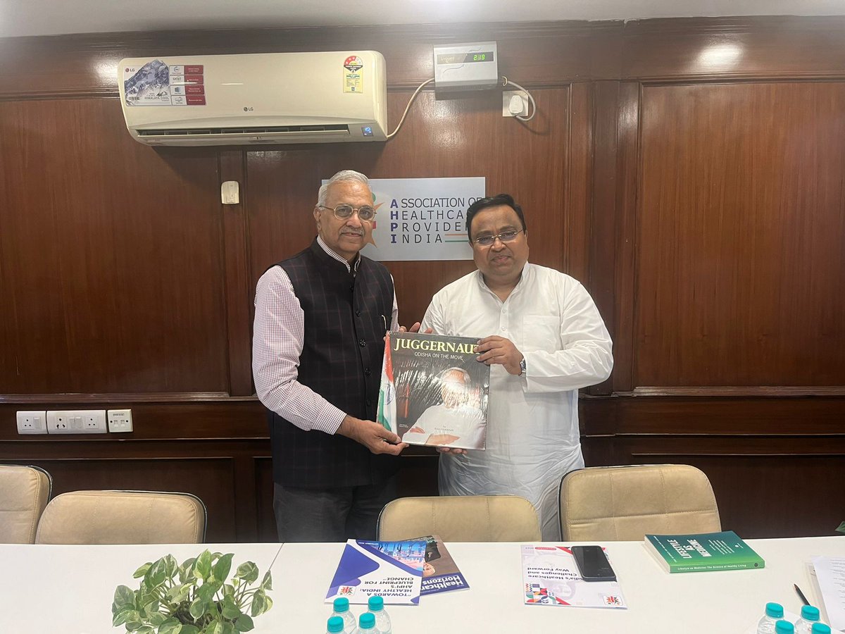 Visited the office of the Association of Healthcare Providers (India) – AHPI, yesterday morning for a meaningful discussion on charting the way forward for collaborative efforts in policy advocacy and public health initiatives aimed at societal well-being.

Had the opportunity to