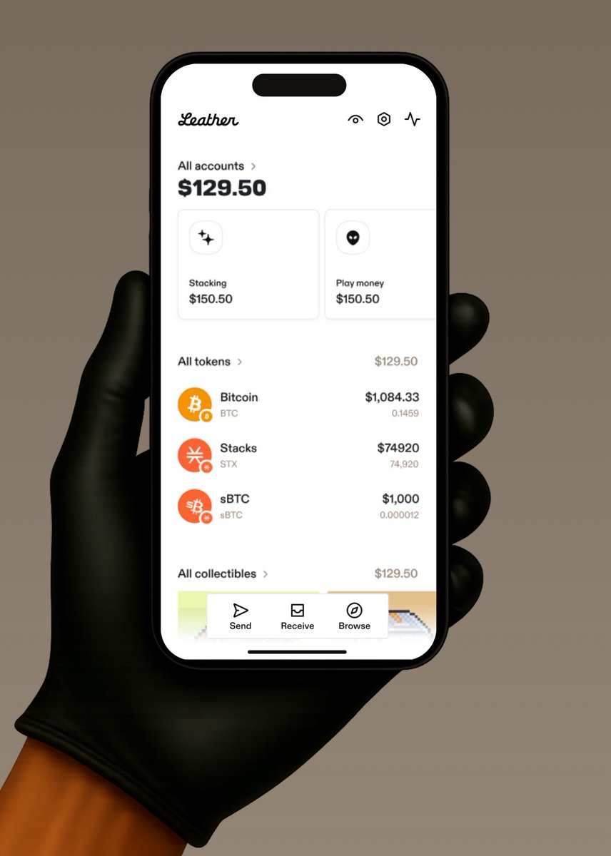 Algorithm.btc (@godfred_xcuz) on Twitter photo GET LEATHER ON YOUR BROWSER AND MOBILE AND GROW YOUR BITCOIN
New <a href="/LeatherBTC/">Leather - Grow your Bitcoin</a> Landing Page is 🔥
leather.io GET LEATHER ON YOUR BROWSER AND MOBILE AND GROW YOUR BITCOIN
New <a href="/LeatherBTC/">Leather - Grow your Bitcoin</a> Landing Page is 🔥
leather.io