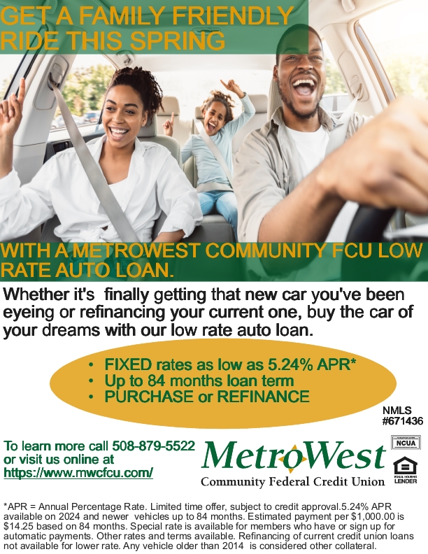 🚗💥 Big News: Auto Loan Rates Just Dropped to 5.24% APR! Call 879-5522 or visit mwcfcu.com/vehicle-loans#… #MetroWestCFCU #Savings #DriveYourDream