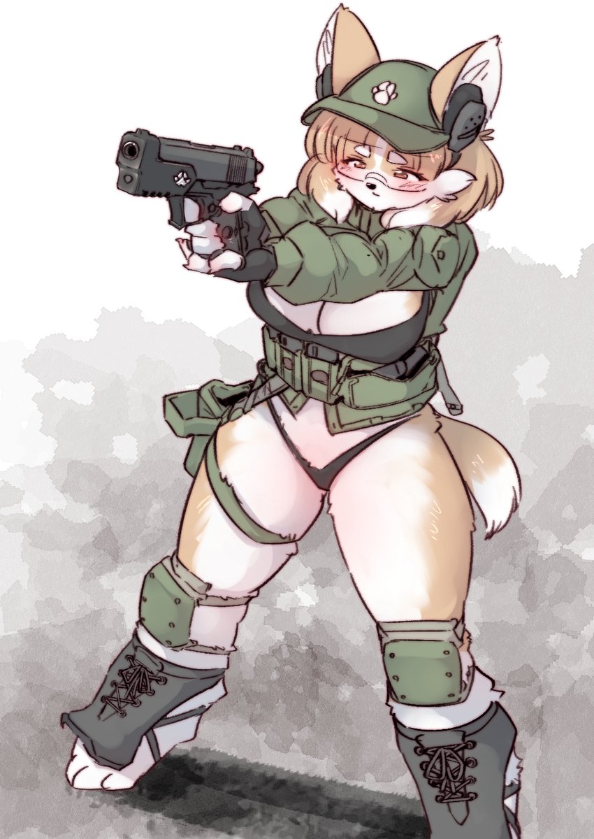「コーギーちゃんこと犬飼さんの使ってる銃ですが、どれもカスタムされていて基本的にト」|虫よけパールのイラスト