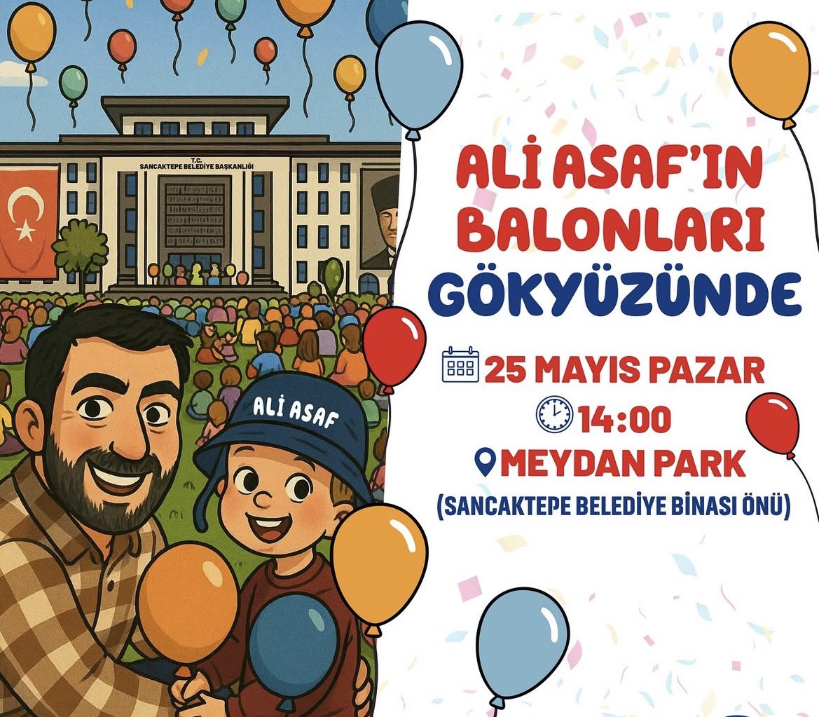 Genel Başkanımız <a href="/umitozdag/">Ümit Özdağ</a> ın sözü başımızın tacıdır. Ali Asaf için sizleri de aramızda görmek istiyoruz.

25 Mayıs Pazar
Saat: 14.00
Sancaktepe Belediyesi Meydan Park

<a href="/zaferpartisi/">Zafer Partisi</a> 
<a href="/AliSehirlioglu/">Prof.Dr. Ali Şehirlioğlu</a> 
<a href="/KucuksaracSuzan/">Suzan Küçüksaraç</a> 
<a href="/HakanAksit34/">Hakan Akşit</a> 
<a href="/ZaferPartisi_34/">Zafer Partisi İstanbul İl Başkanlığı</a> 
<a href="/ZP_SANCAKTEPE/">ZP_Sancaktepe,KadınÇocuk ve Aile Pltk.Bşk.</a>