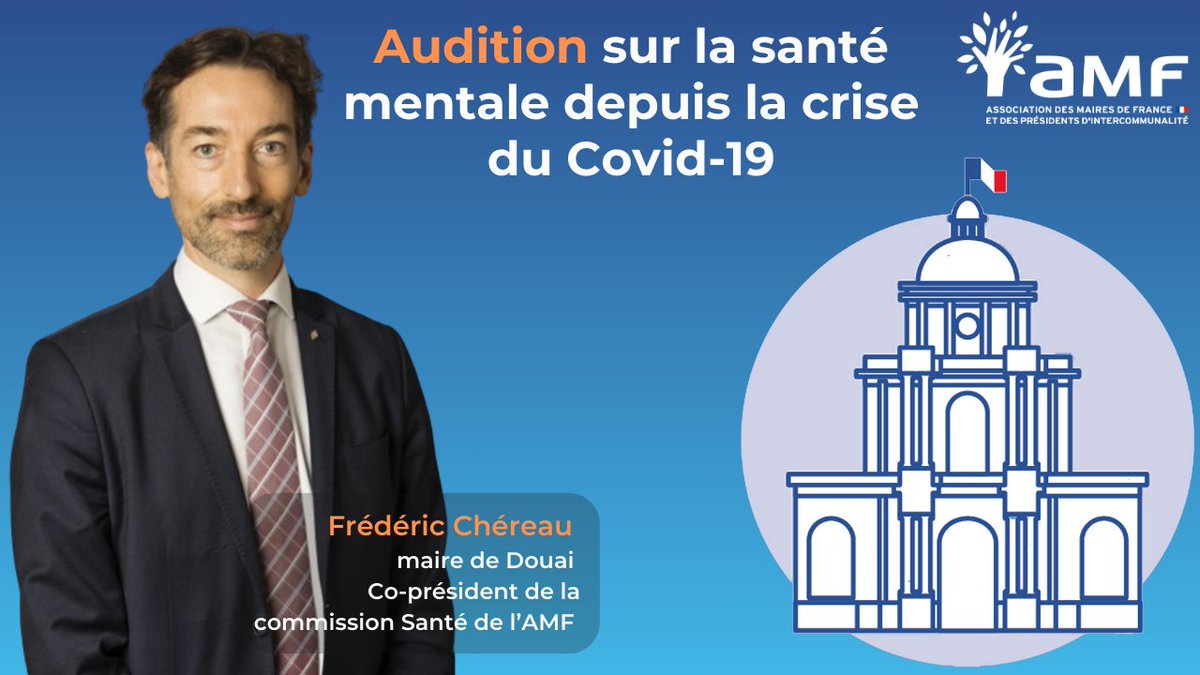 🏦 [AUDITION AU SÉNAT]
Frédéric Chéreau a échangé avec les rapporteurs de la MI sénatoriale, <a href="/Celine_Brulin/">Céline Brulin</a>, <a href="/DanielChasseing/">Daniel Chasseing - Sénateur de la Corrèze</a> et <a href="/JeanSOL__/">Jean SOL</a> , « État des lieux de la santé mentale depuis la crise du covid-19 ». 

La gestion des individus qui souffrent de troubles mentaux est un