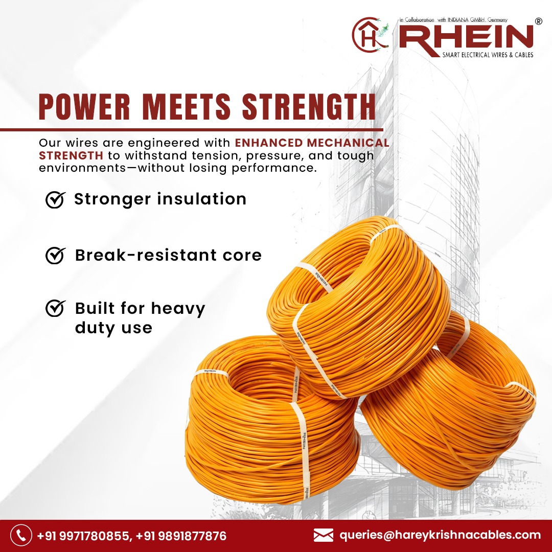 rheinwirescable's tweet image. for heavy-duty use. 

📷 Call Now: +91 99717 80855 | +91 98918 77876
📷 Email: queries@hareykrishnacables.com
📷 In collaboration with RUNDANA GmbH, Germany 📷 RHEIN – Smart Electrical Wires &amp;amp; Cables
Smartly Compact. Powerfully Efficient.

#powerwires #strongcables