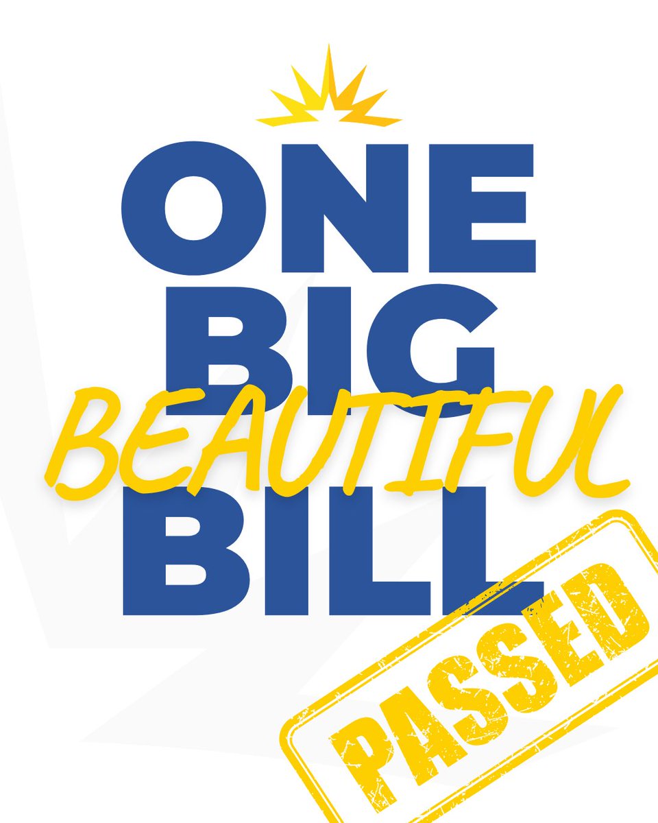 Thank you! Thank You <a href="/HouseGOP/">House Republicans</a> <a href="/SpeakerJohnson/">Speaker Mike Johnson</a> <a href="/SteveScalise/">Steve Scalise</a> 

Congratulations, <a href="/LIBREinitiative/">The LIBRE Initiative</a>! Our voices made a difference—The One Beautiful Bill has passed the House with a narrow 215-214 vote, delivering the largest tax cuts in history. Now, on to the Senate!

Thank you to