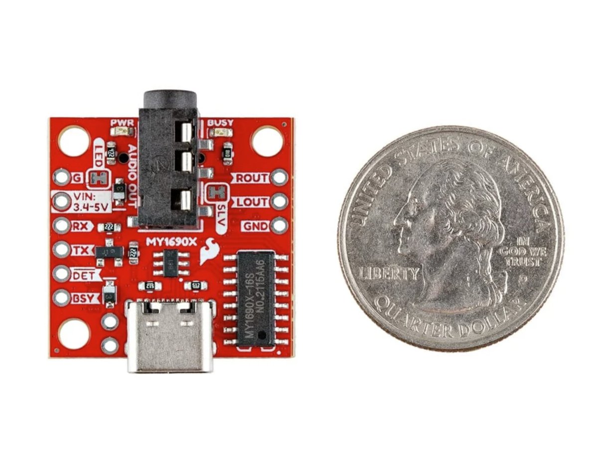 AntratekD's tweet photo. Das SparkFun Audio Player Breakout ist ein Modul auf Basis des MY1690X-16S-Decoders. Es spielt sowohl WAV- als auch MP3-Dateien direkt von einer microSD-Karte ab und lässt sich einfach über serielle Kommunikation steuern. https://t.co/RPGfZ4TBDg 

#AudioModule #MP3Player https://t.co/Wtq9pLOKh3