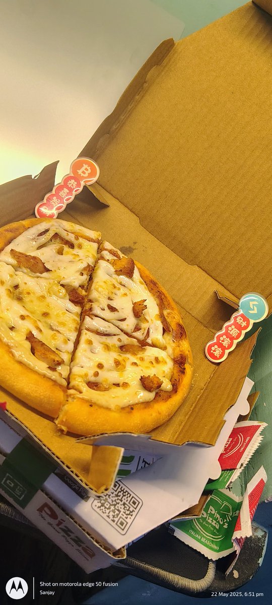 S4Sanjay_das's tweet image. I didn&apos;t spend #Bitcoin, so what I did?

Bought a Swiggy voucher using @BitgetWallet Shop using USDT, ordered 2 pizzas with fiat....

Happy Bitcoin Pizza Day 🍕 

#PizzaWithBitget #BitgetWallet7 #Crypto4Everyone