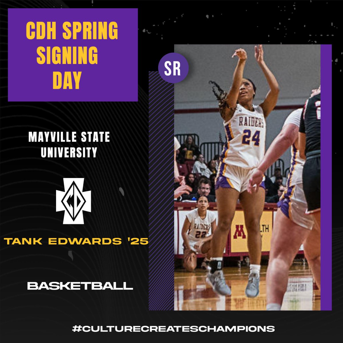 Congrats to Tank Edwards!! CDH Girls Basketball is so proud of you!!