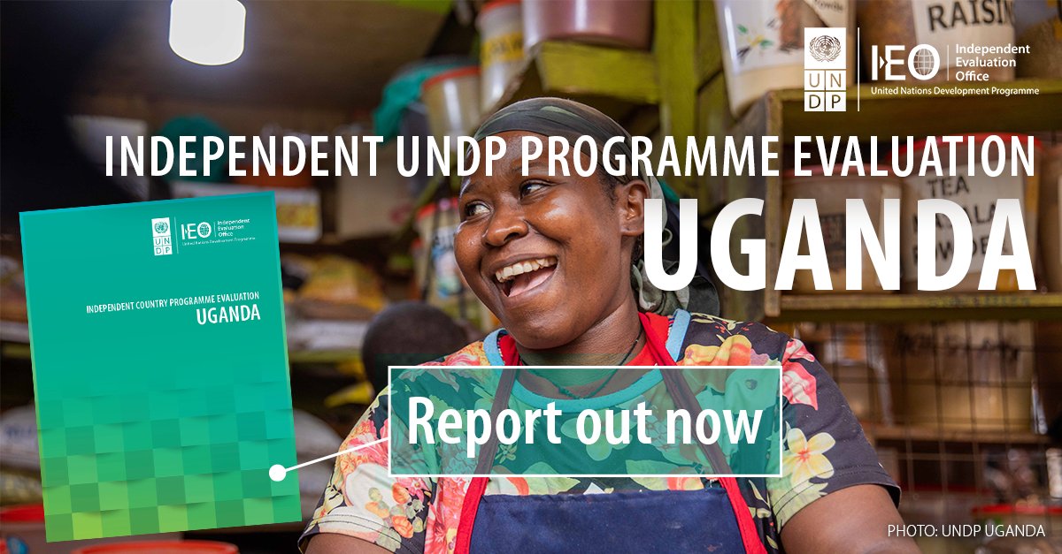 UNDP Independent Evaluation Office (@undp_evaluation) on Twitter photo 🇺🇬 New evaluation of <a href="/UNDP/">UN Development</a> in Uganda highlights contributions to modernization of justice systems, support for MSMEs and trade, and leadership in climate financing and innovation.
📘 Read the full report: undp.org/evaluation/pub… 🇺🇬 New evaluation of <a href="/UNDP/">UN Development</a> in Uganda highlights contributions to modernization of justice systems, support for MSMEs and trade, and leadership in climate financing and innovation.
📘 Read the full report: undp.org/evaluation/pub…