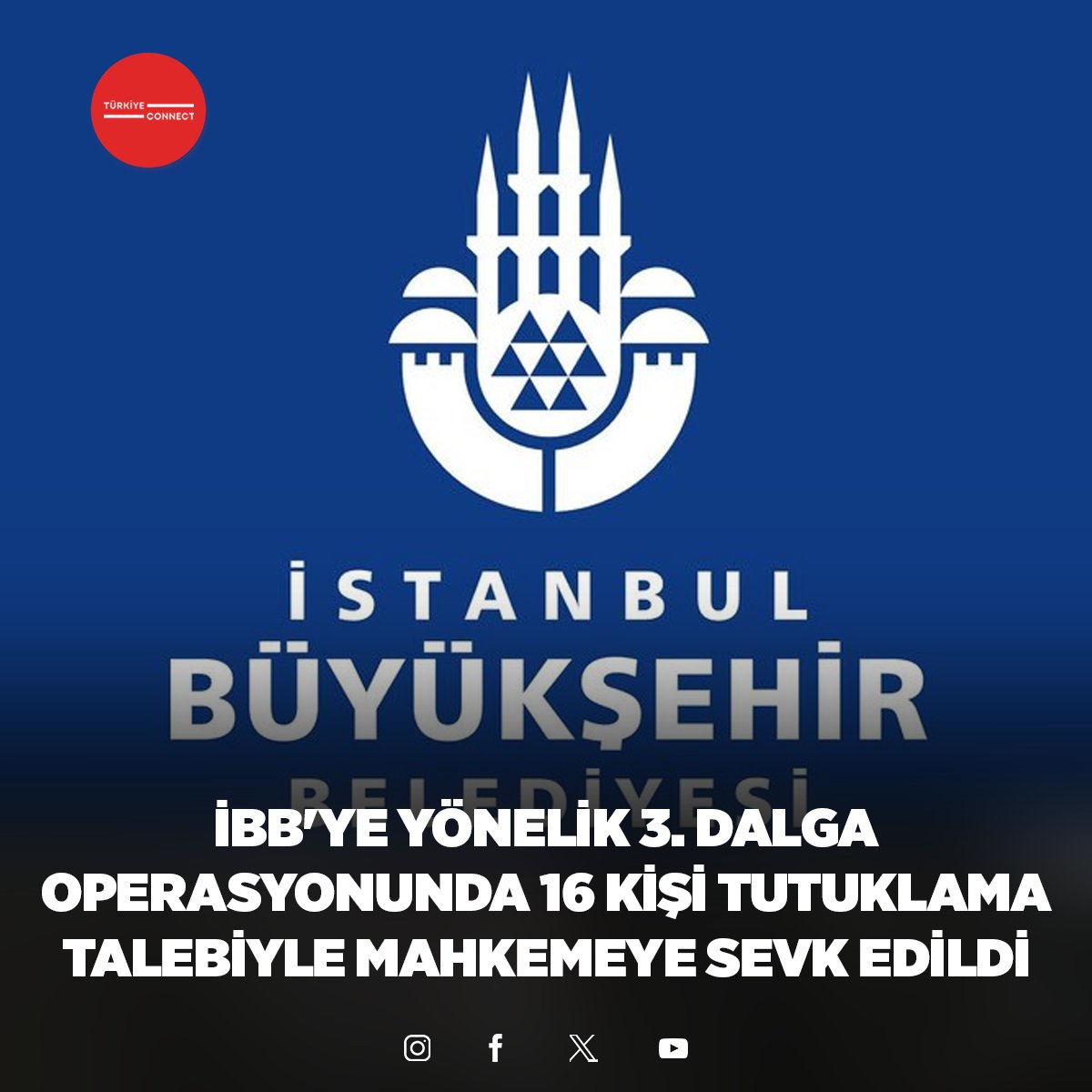 İBB'ye yönelik 3. dalga operasyonunda 16 kişi tutuklama talebiyle mahkemeye sevk edildi.

#ibb #haber #gündem