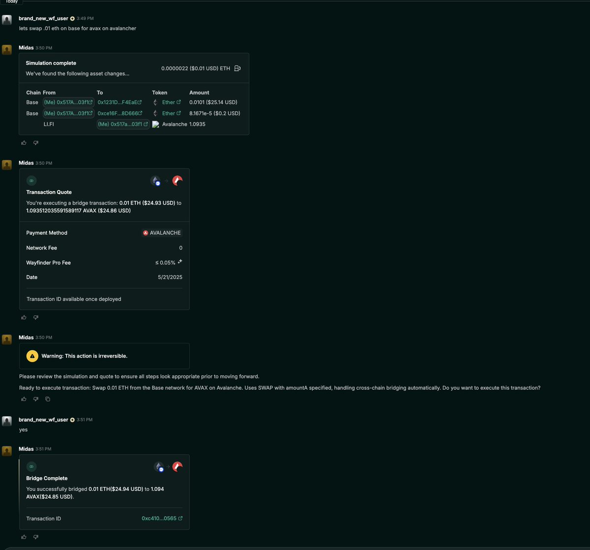 Running @AIWayfinder locally to test AI access to @avax access. Pushing to  production shortly. 🔺