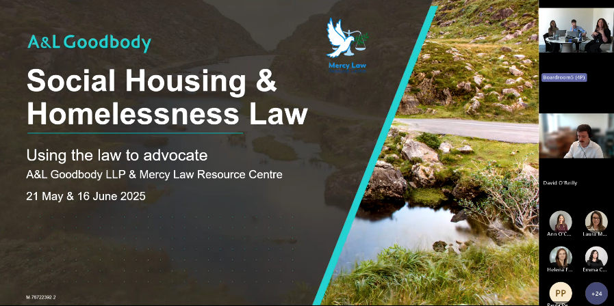 Mercy Law MLRC (@mlrclaw) on Twitter photo Mercy Law were delighted to welcome over 50 attendees to yesterday’s online training session, in collaboration with our pro bono partners <a href="/ALGoodbody/">A&L Goodbody LLP</a> . Hats off to our own Kate Heffernan and to Eithne Lynch and Jack Gibson at A&L for delivering an engaging and interesting event. Mercy Law were delighted to welcome over 50 attendees to yesterday’s online training session, in collaboration with our pro bono partners <a href="/ALGoodbody/">A&L Goodbody LLP</a> . Hats off to our own Kate Heffernan and to Eithne Lynch and Jack Gibson at A&L for delivering an engaging and interesting event.