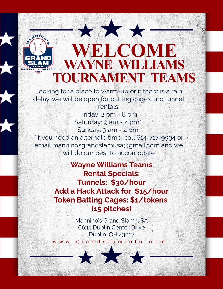 MGS_USA's tweet photo. If your team is heading to Dublin this weekend, we will be open for any rain delays or warm-ups.  Token cages are walk-in during business hours.  Give us a call or email if you need some tunnel space. We are less than 15 minutes away from Emerald, Avery and Darree Fields. https://t.co/WfKQs9vNc1