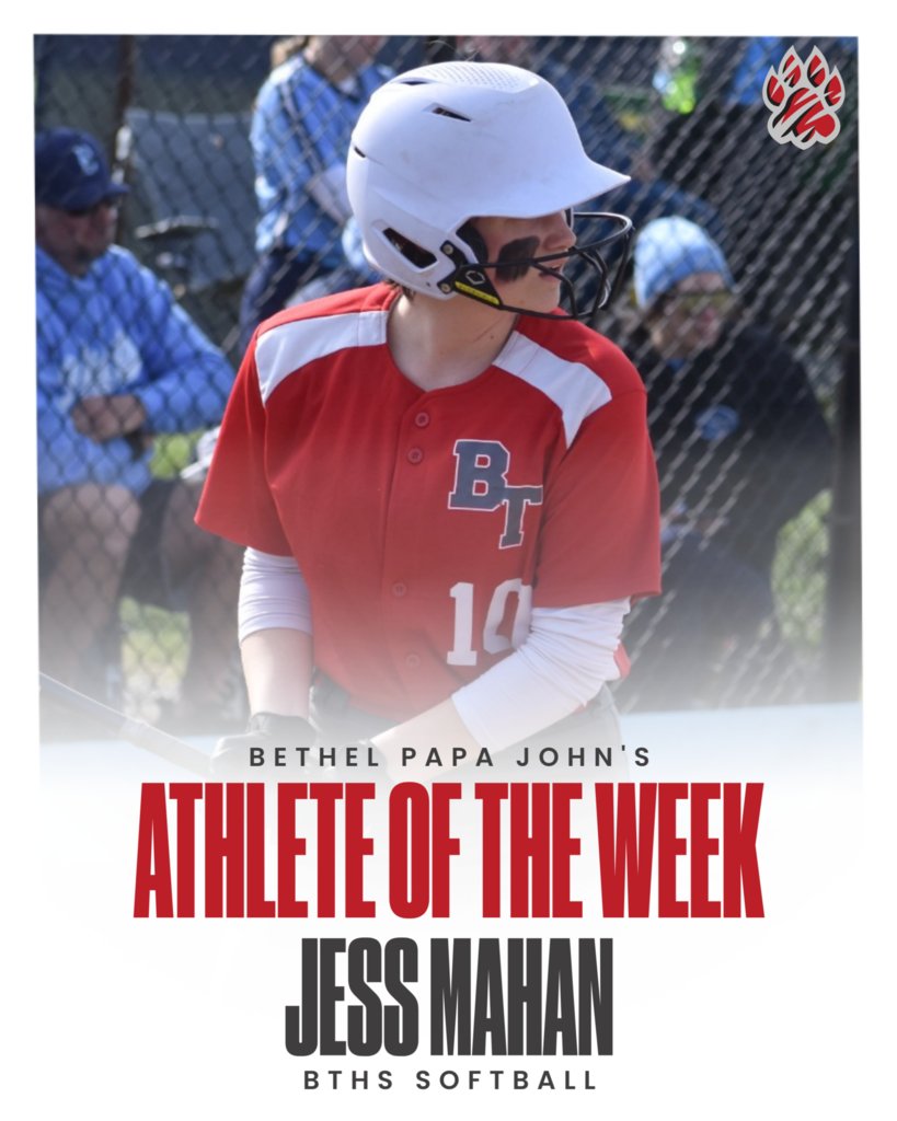 Softball/Papa John’s Athlete of the Week (Week of 5/5): Jess Mahan
Senior Jess Mahan is batting .314 in the leadoff spot and has been a steady presence at 2B. A true team player and leader, she sets the tone for the Tigers on and off the field!