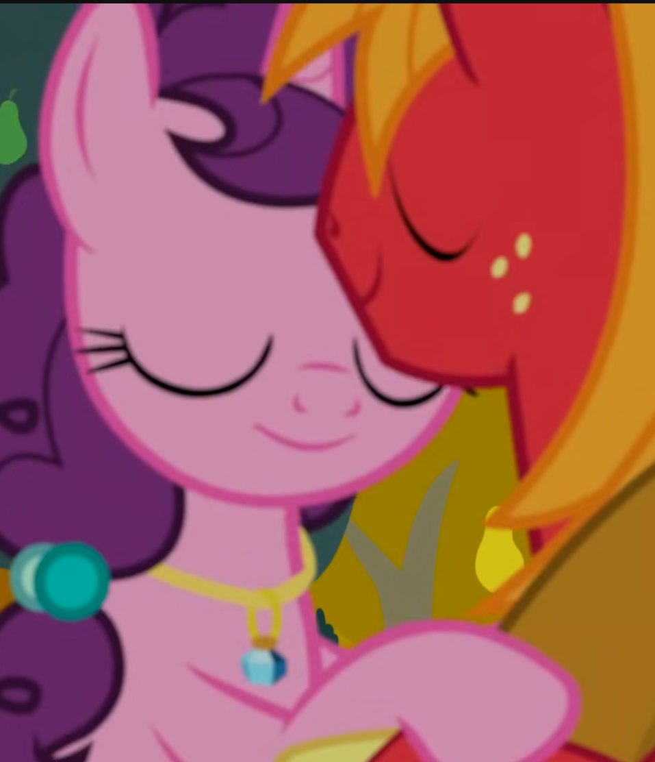 I wish I could wake up to a mare hugging me like this bros...