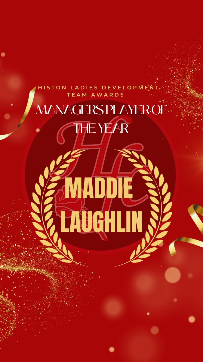 HistonLFC's tweet photo. Maddie Laughlin, a standout center-back, has won the Manager’s Player of the Year award. Her leadership and defensive skills have been crucial to her team's success this season.

Well done Maddie 👏
#stutes 🔴⚫️ https://t.co/jONswfEWtl