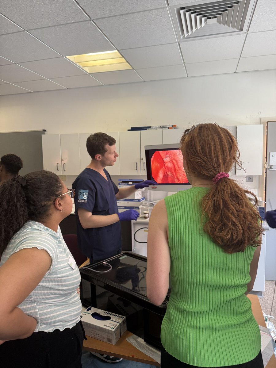BSGTrainees's tweet photo. Fantastic endoscopy taster course the past 2 days in London. Big thanks to our sponsors @Olympus_Corp , @PentaxMedical &amp; St George’s Hospital for hosting us! https://t.co/33tr8ff8Is