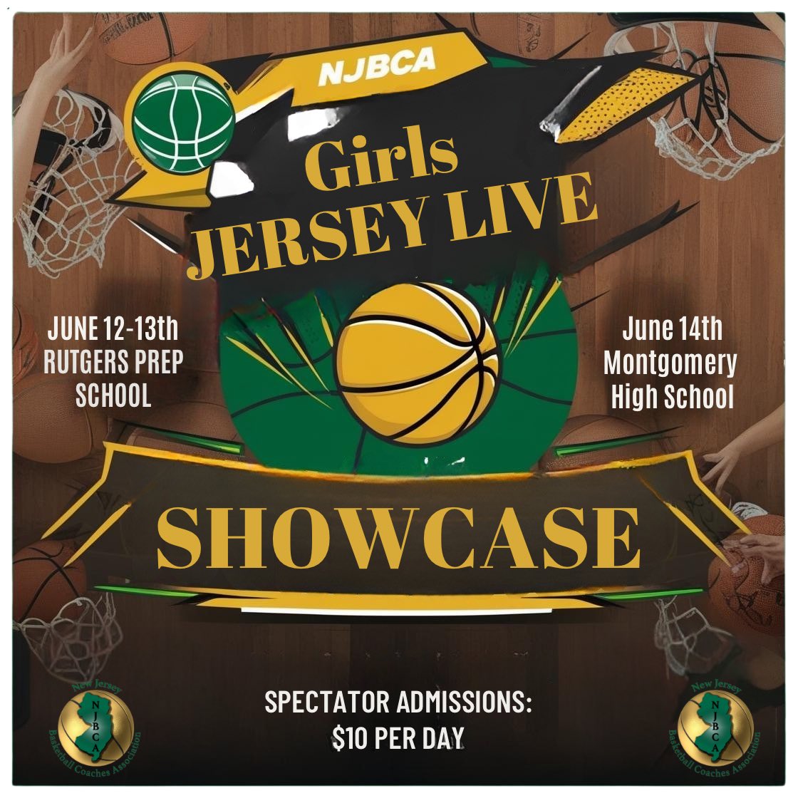 New Jersey Basketball Coaches Association (@njbca_official) on Twitter photo Jersey Live is back! June 12th and 13th we are at Rutgers Prep and June 14th will be at Montgomery High School! Team and schedule release will be dropping soon! #NJBCA <a href="/NJLadiesHoops/">NJ Ladies Hoops</a> <a href="/PGHNewJersey/">Prep Girls Hoops New Jersey</a> <a href="/TinyGreenNBS/">Coach Tiny Green</a> <a href="/EJayArrow/">E J 🏀</a> <a href="/NNJGirlsHoops/">North Jersey Girls Hoops</a> <a href="/dbrust1030/">Brust</a> <a href="/nlowe11/">Nick Lowe</a> <a href="/gmchoops/">GMC Hoops</a> Jersey Live is back! June 12th and 13th we are at Rutgers Prep and June 14th will be at Montgomery High School! Team and schedule release will be dropping soon! #NJBCA <a href="/NJLadiesHoops/">NJ Ladies Hoops</a> <a href="/PGHNewJersey/">Prep Girls Hoops New Jersey</a> <a href="/TinyGreenNBS/">Coach Tiny Green</a> <a href="/EJayArrow/">E J 🏀</a> <a href="/NNJGirlsHoops/">North Jersey Girls Hoops</a> <a href="/dbrust1030/">Brust</a> <a href="/nlowe11/">Nick Lowe</a> <a href="/gmchoops/">GMC Hoops</a>