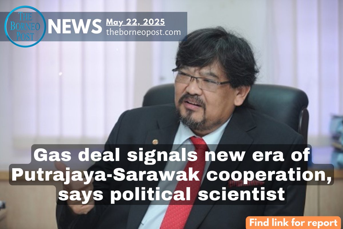 theborneopost's tweet photo. Sarawak-Putrajaya gas deal hailed as progress on MA63!
Prof Jayum Jawan says the agreement shows wisdom & maturity in resolving federal-state issues. Petros now confirmed as gas aggregator.
https://t.co/sh9LkOxY5X
#Sarawak #MA63 #Petros #GasDeal #Petronas https://t.co/ne1dJL9p84
