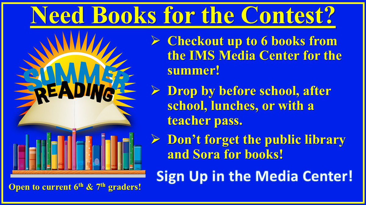 Stephen Jensen (@jensenteaches) on Twitter photo Need books for the summer contest? Weβve got them! Go Indians! <a href="/IMS_Indians/">Immokalee Middle</a> <a href="/CCPS_SecELA/">π²π²πΏπ πππππππππ’ π΄π»π°</a> β€οΈπ Need books for the summer contest? Weβve got them! Go Indians! <a href="/IMS_Indians/">Immokalee Middle</a> <a href="/CCPS_SecELA/">π²π²πΏπ πππππππππ’ π΄π»π°</a> β€οΈπ