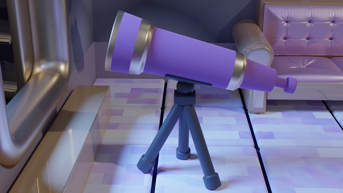 望遠鏡を作りました。
#Blender #b3d #blender初心者