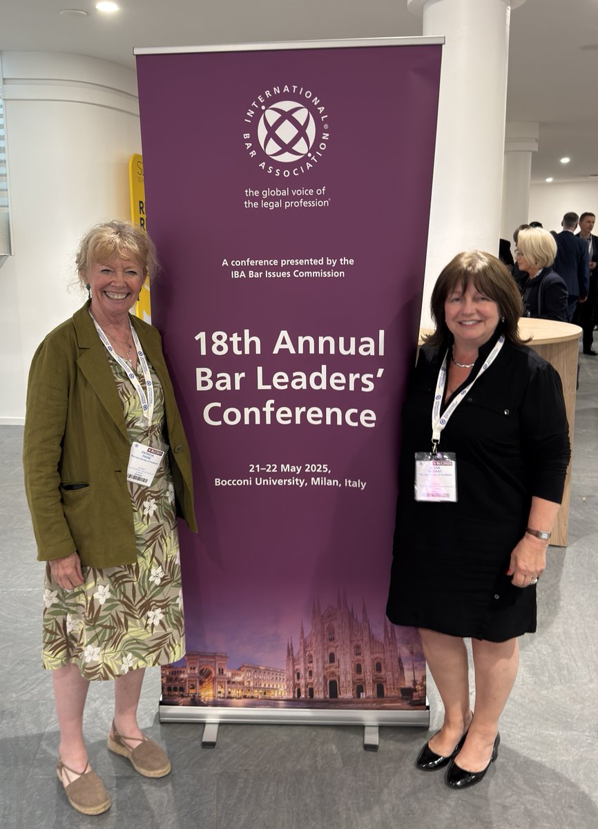 Our President, Susan Murray and Vice President, Pat Thom join delegates at this year’s @IBANews Annual Bar Leaders’ Conference, where the rule of law, addressing the climate crisis and maintaining the integrity and independence of the profession are some of the key issues being