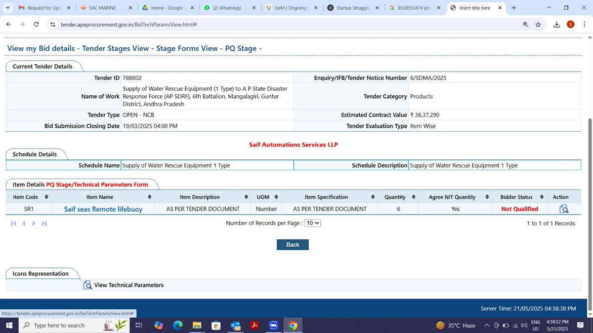 SaifDrones's tweet image. Make in India, Entrepreneur in Every Family as envisioned by CM of AP, are being defeated for APDSMA tender, we as OEM with our patented design are disqualified citing unbelievable reasons all because of some underhand dealings of officer.
@India_iDEX
