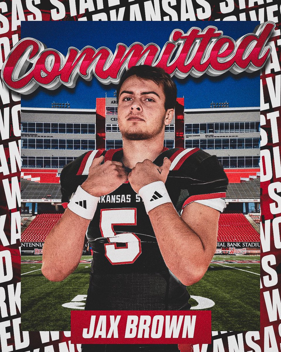 Jax Brown (@jaxmaddenbrown) on Twitter photo Humbled. Grateful. Time to work.
<a href="/AStateFB/">Arkansas State Football</a> <a href="/CoachHeck_/">Keith Heckendorf</a> <a href="/CoachButchJones/">Butch Jones</a> Humbled. Grateful. Time to work.
<a href="/AStateFB/">Arkansas State Football</a> <a href="/CoachHeck_/">Keith Heckendorf</a> <a href="/CoachButchJones/">Butch Jones</a>