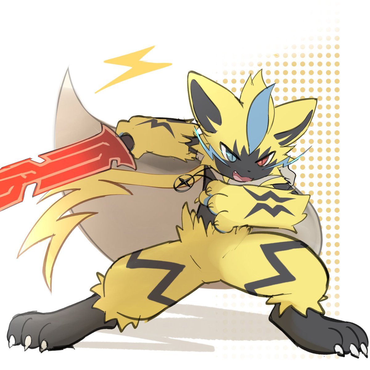 🖌️： <a href="/brainnotworkin/">laggy</a>
#ゼラオラ #Zeraora