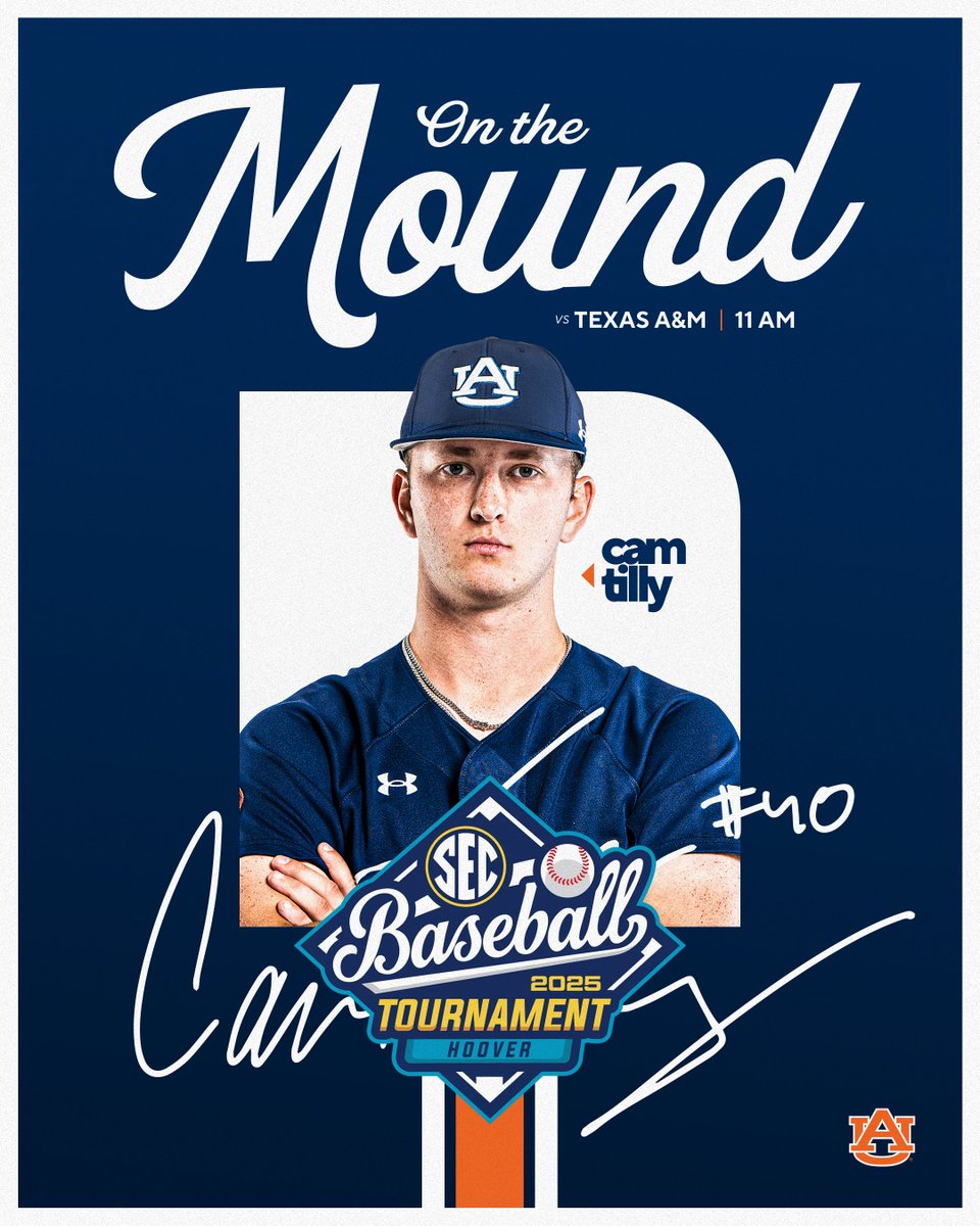 Auburn Baseball (@auburnbaseball) on Twitter photo Tilly toes the rubber for game one. 💪
#WarEagle Tilly toes the rubber for game one. 💪
#WarEagle