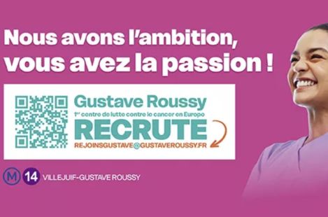 Avec l’ouverture de la station « Villejuif – Gustave Roussy » sur la ligne 14 depuis janvier dernier, l’Institut lance une campagne d’affichage dans le métro parisien pour renforcer ses équipes dans plus de 250 métiers. 
infirmiers.com/emploi/gustave…