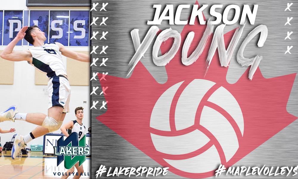 Congratulations to former #Lakers M🏐 team member, Jackson Young, on being named to the Senior Men’s National Volleyball Team for the 2025 season. 
The team will train out of Gatineau, QC at the Volleyball Canada Training Centre. #LakersPRIDE #VolleyballCanada #MapleVolleys