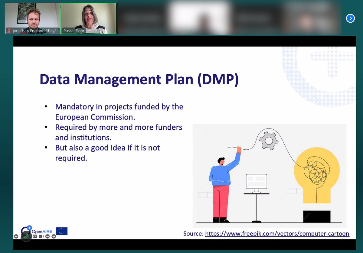 OpenAIRE_eu's tweet photo. Stay tuned — more to come from this inspiring week of capacity building under the @PatternEU  project!

#OpenAIRE #TrainTheTrainers #OpenScience #ResearchIntegrity #DataManagement #PATTERNproject https://t.co/OrJTmfZPp6