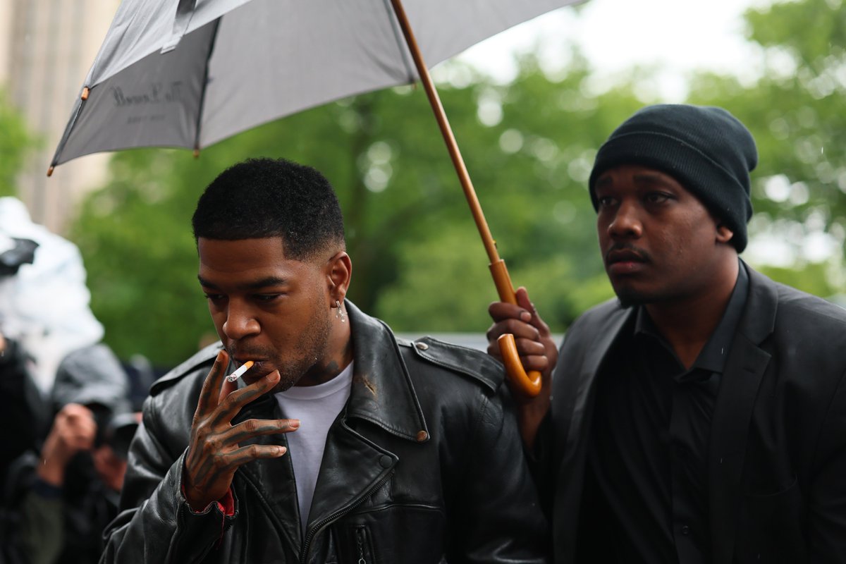 Kid Cudi has arrived to testify in court in Diddy's trial.