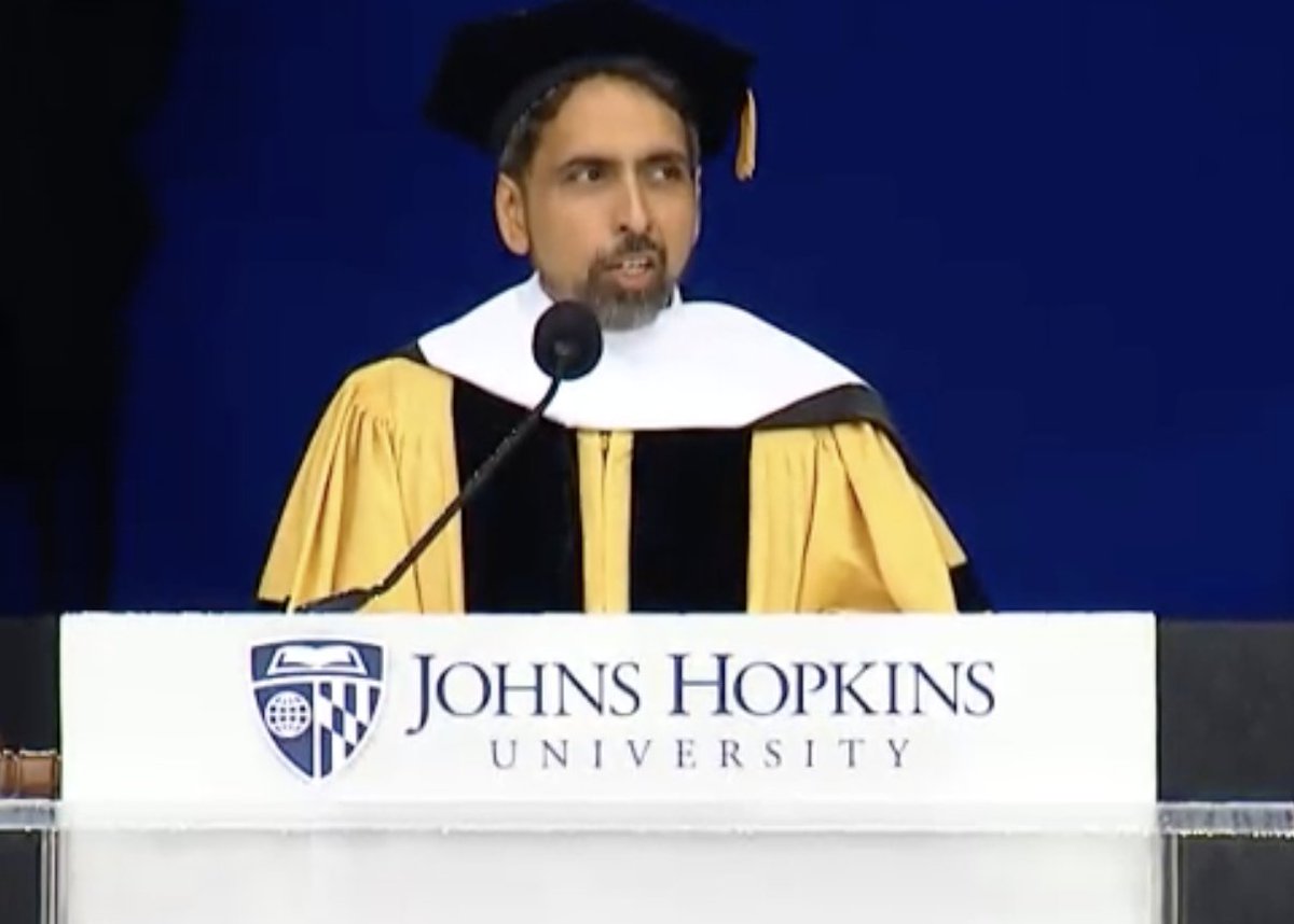 Johns Hopkins University (@johnshopkins) on Twitter photo On the stage: Commencement Speaker <a href="/salkhanacademy/">Salman Khan</a> of <a href="/khanacademy/">Khan Academy</a> video.ibm.com/channel/johnsh… On the stage: Commencement Speaker <a href="/salkhanacademy/">Salman Khan</a> of <a href="/khanacademy/">Khan Academy</a> video.ibm.com/channel/johnsh…