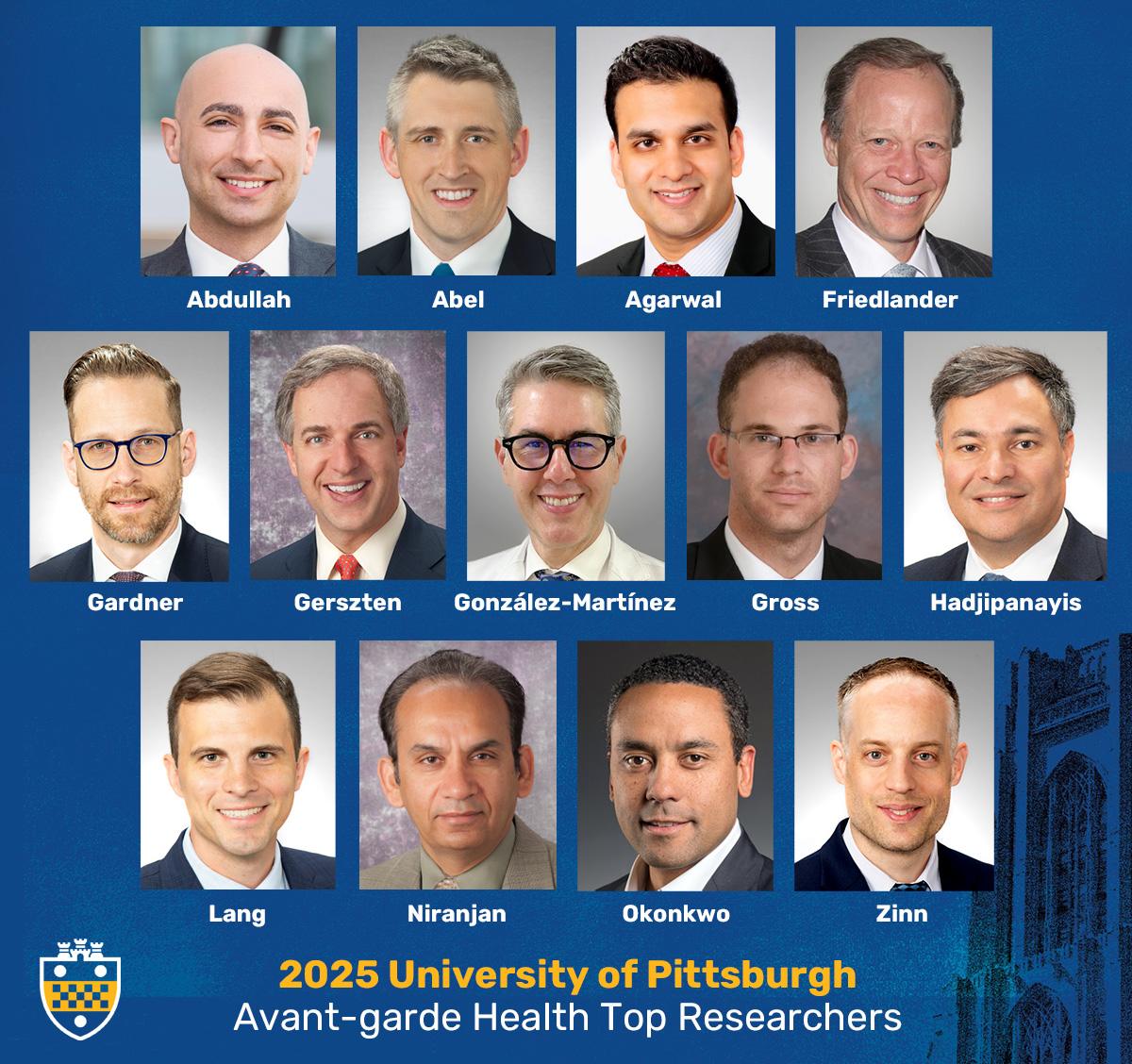 Thirteen <a href="/PittTweet/">University of Pittsburgh</a> neurosurgeons were cited as "neurosurgery and spine research all-stars” for 2025 by healthcare analytics company Avant-garde Health in recognition of the quality and quantity of their published research. neurosurgery.pitt.edu/news/pitt-neur… <a href="/UPMC/">UPMC</a>