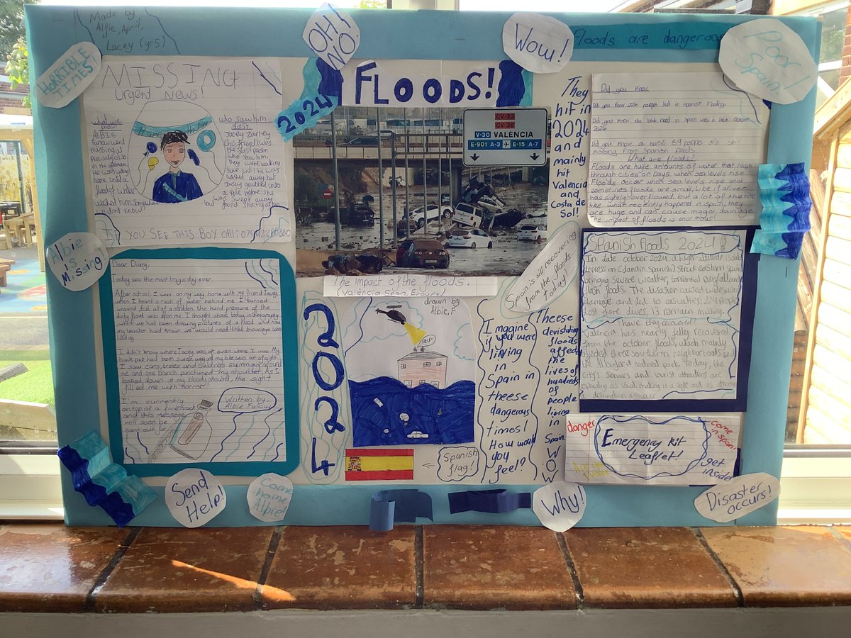 Year 5 have been hard at work researching and creating their very own exhibition on natural disasters! From earthquakes and volcanoes to tsunamis and hurricanes, the children explored the causes, effects, and real-life case studies of these powerful natural events.