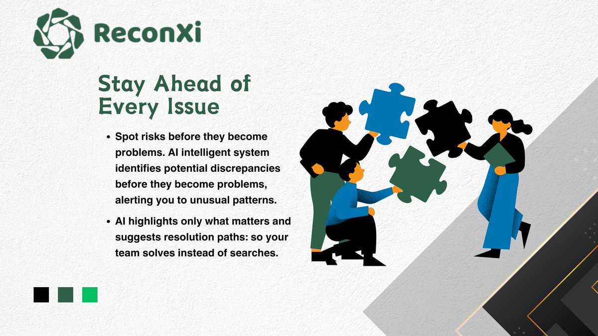 TheReconxi's tweet photo. Ever wondered if AI could handle reconciliation? 🤔

It's not just possible - it's happening NOW.

Get: faster processing
         Zero human errors  
         Real-time matching
         24/7 automation

Stop making your finance team do robot work 

#FinTech #AI #Reconciliation https://t.co/r9ZnF2semC
