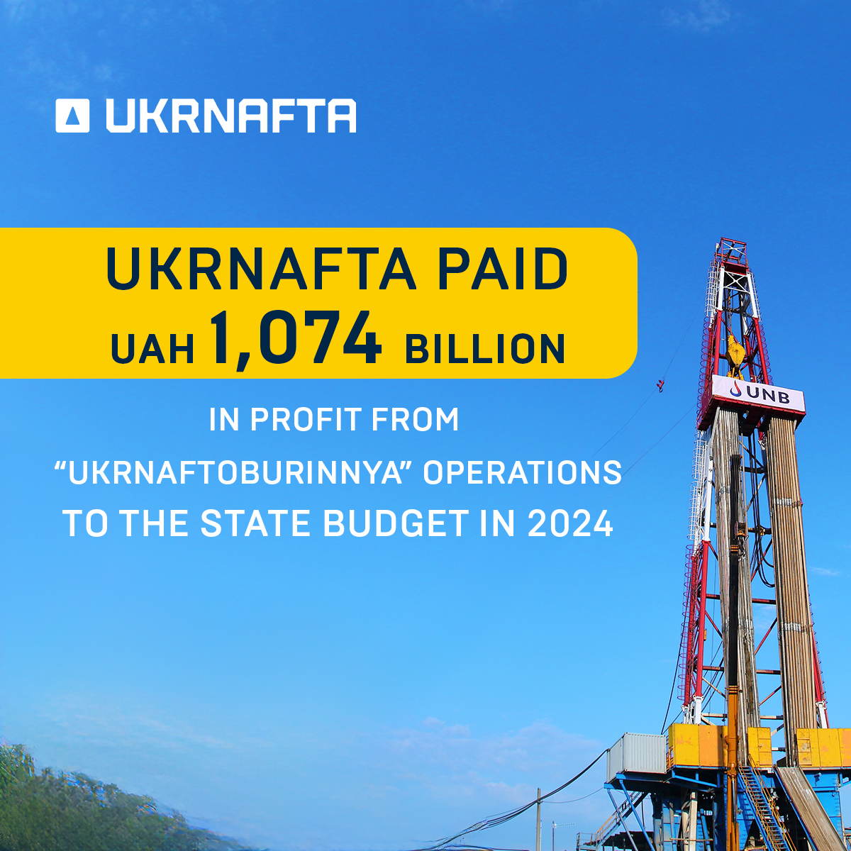 Under UKRNAFTA’s management, Ukrnaftoburinnya earned UAH 1.19 billion in net profit in 2024: UAH 1.074 billion was transferred to the state budget.

🗨️“In August 2024, Ukrnaftoburinnya resumed operations at the Sakhalinske field in Kharkiv region. The company’s net profit for