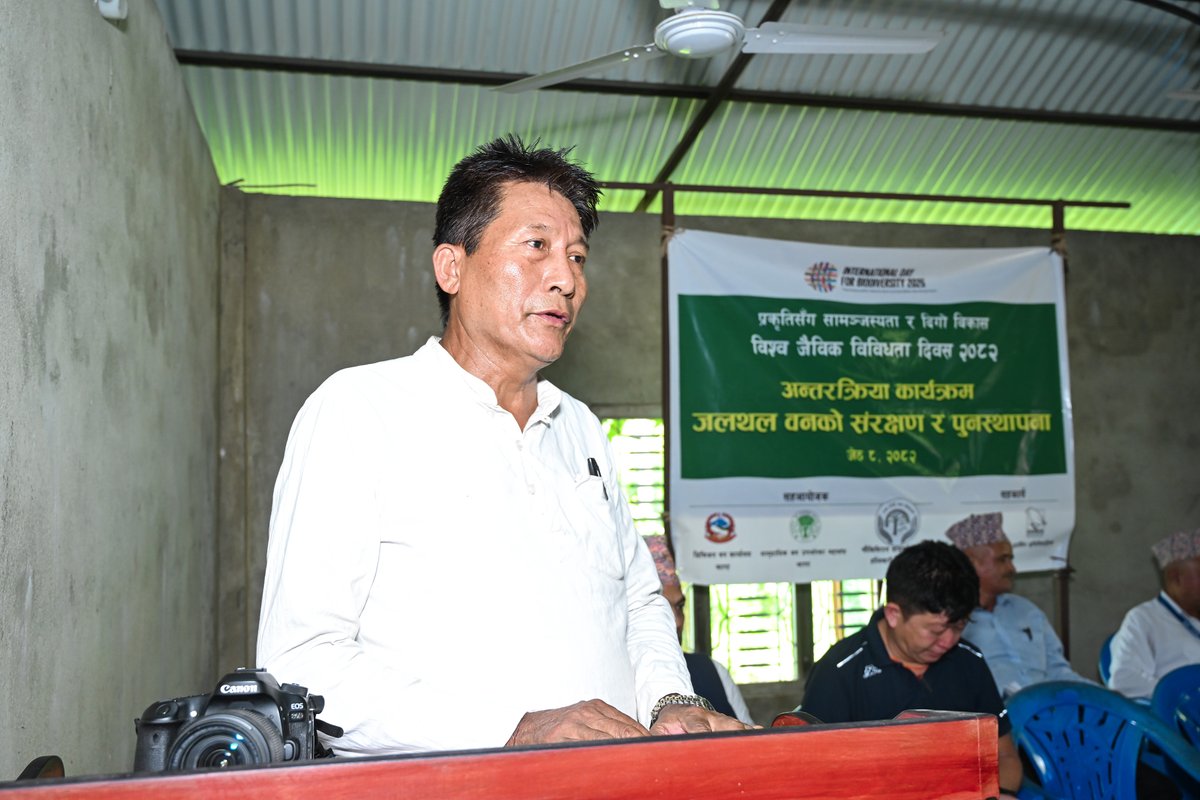 BiodiversityNep's tweet photo. 22 May, We marked the  Int'l day for Biodiversity (BD) in BD 'hotspot ' of Nepal, disccused ways of securing  biodiversity and restoring forest for the benefit of people and nature. Localizing
@UKBCFs project &amp; working with key local  stakeholders
@TheBotanics @forestactionNP https://t.co/6dssJRlDs1