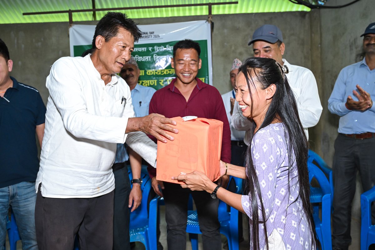 BiodiversityNep's tweet photo. 22 May, We marked the  Int'l day for Biodiversity (BD) in BD 'hotspot ' of Nepal, disccused ways of securing  biodiversity and restoring forest for the benefit of people and nature. Localizing
@UKBCFs project &amp; working with key local  stakeholders
@TheBotanics @forestactionNP https://t.co/6dssJRlDs1