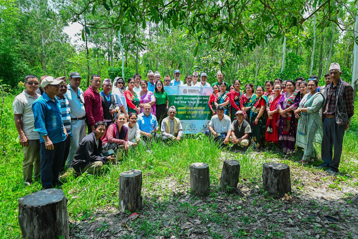 BiodiversityNep's tweet photo. 22 May, We marked the  Int'l day for Biodiversity (BD) in BD 'hotspot ' of Nepal, disccused ways of securing  biodiversity and restoring forest for the benefit of people and nature. Localizing
@UKBCFs project &amp; working with key local  stakeholders
@TheBotanics @forestactionNP https://t.co/6dssJRlDs1